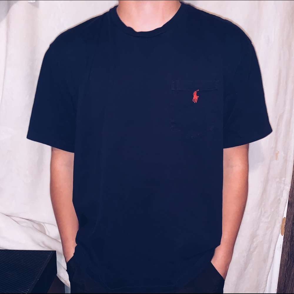 Polo by Ralph Lauren pocket tee in navy/ black